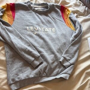 New England Brand Levitate Women’s Gray Crewneck Sweater